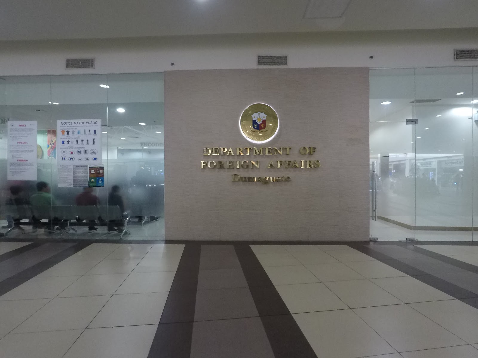 Dumaguete DFA Office in Robinsons